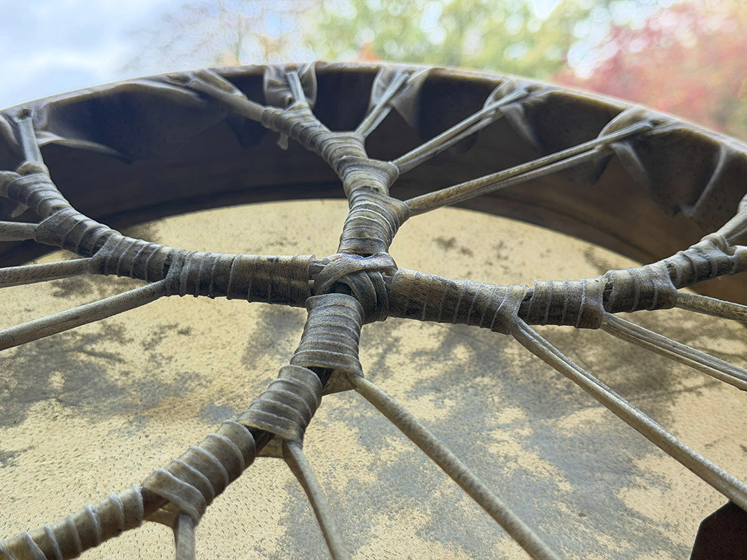 14" Buffalo Shamanic Drum Spiral Spread