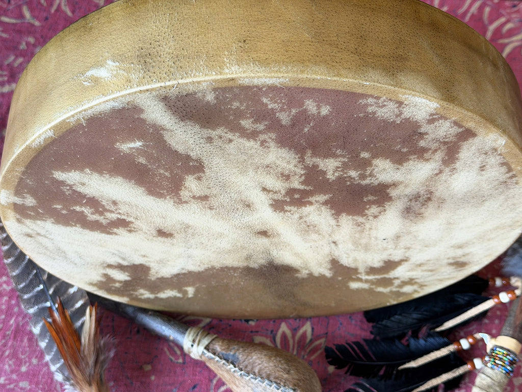 14" Buffalo Shamanic Drum Tri Star