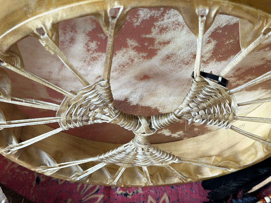 14" Buffalo Shamanic Drum Tri Star