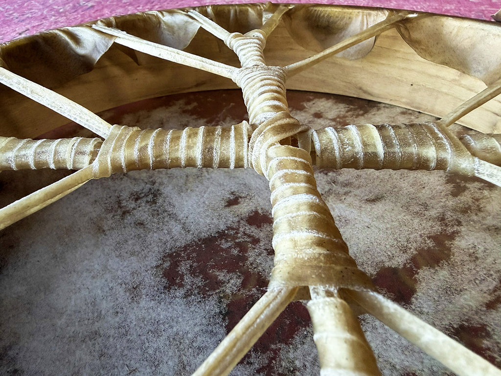 16" Buffalo Shamanic Drum Four Directional Star
