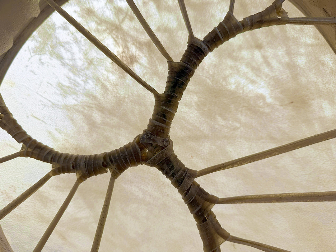 16" Buffalo Shamanic Drum Three Way Spiral