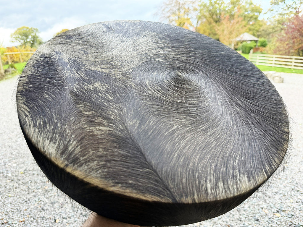 16" Buffalo Shamanic Drum Hybrid Spiral Cross