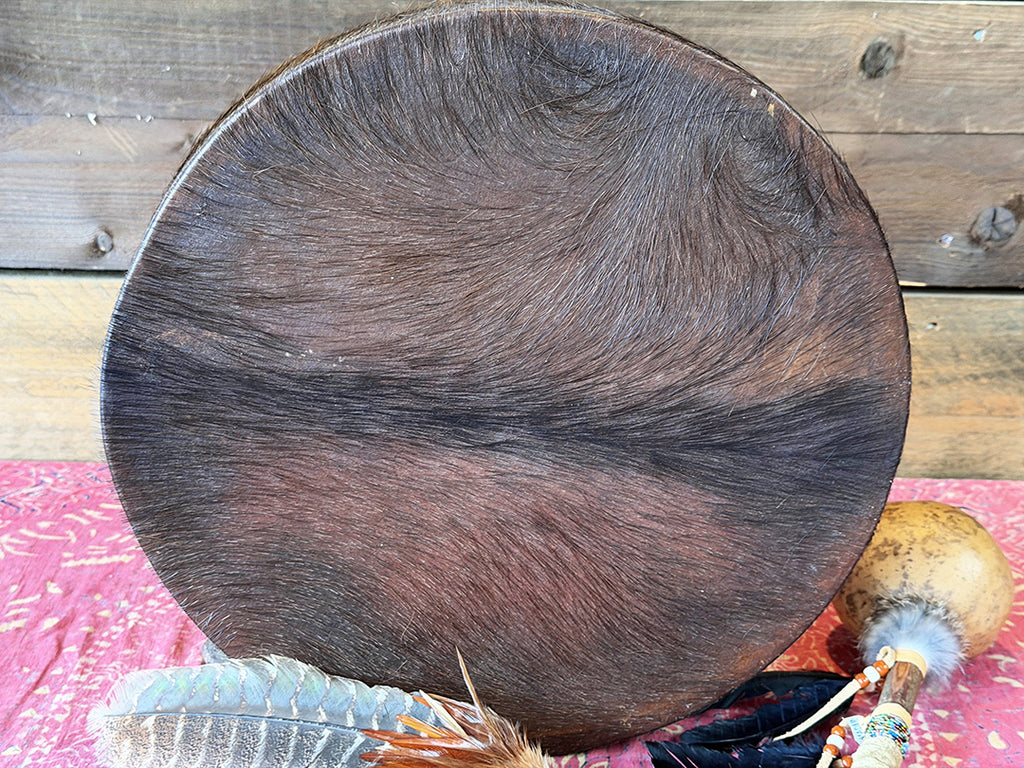 16" Buffalo Shamanic Drum American Native
