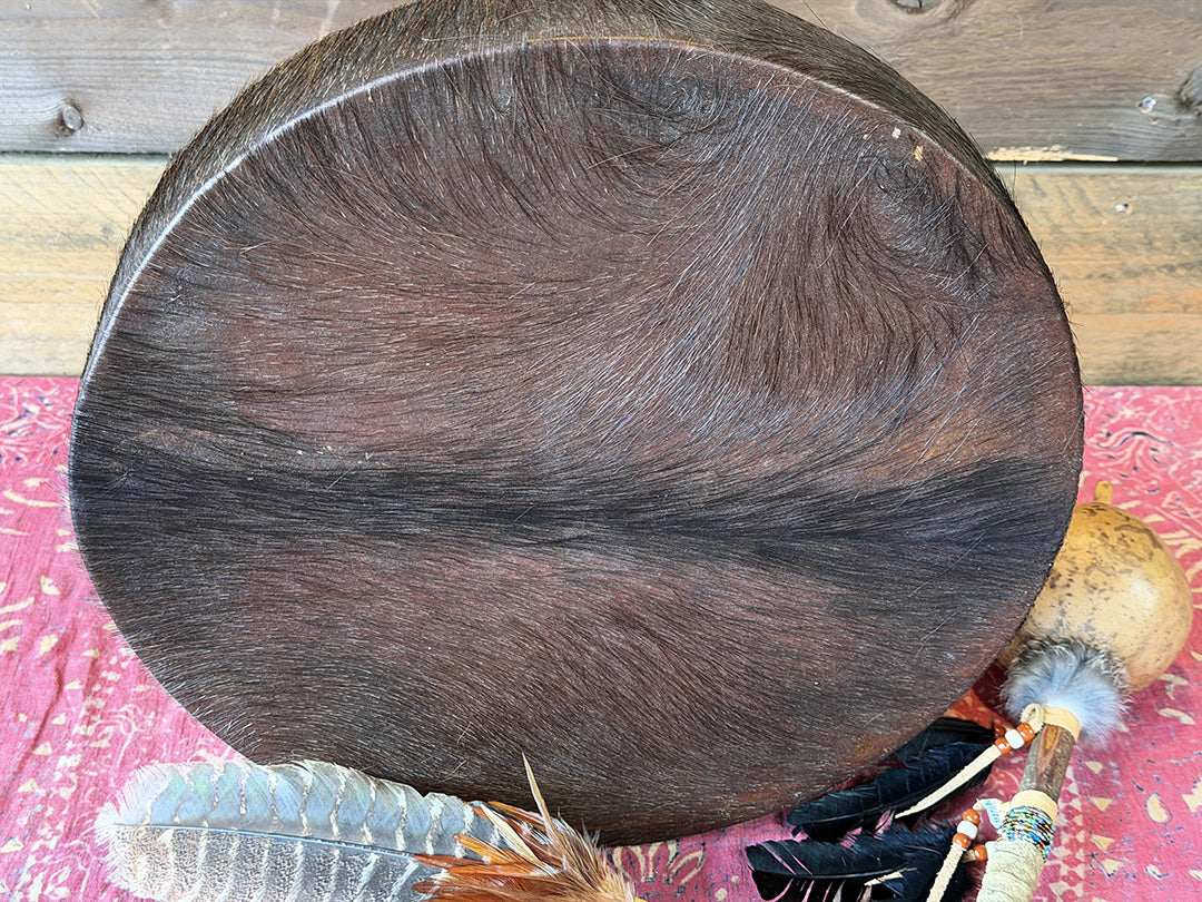 16" Buffalo Shamanic Drum American Native
