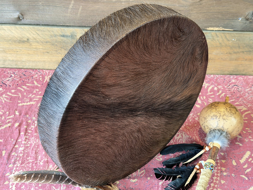 16" Buffalo Shamanic Drum American Native