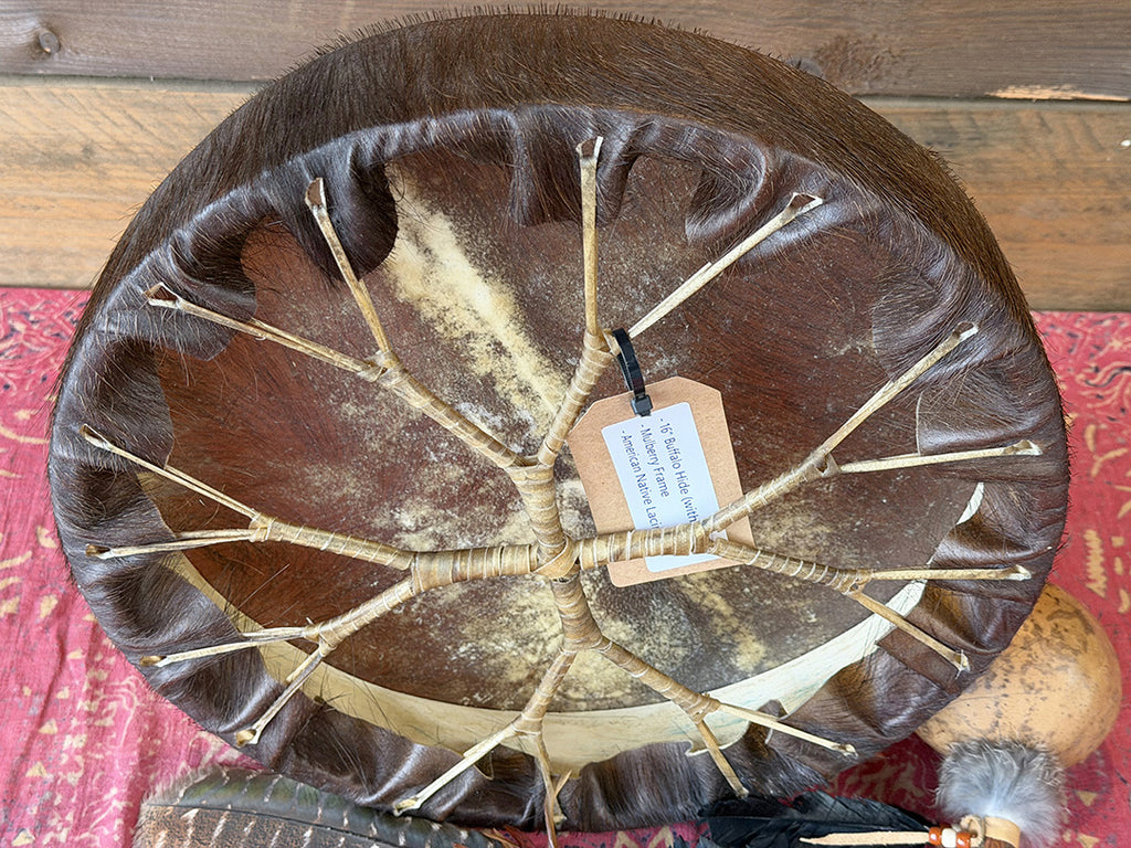 16" Buffalo Shamanic Drum American Native