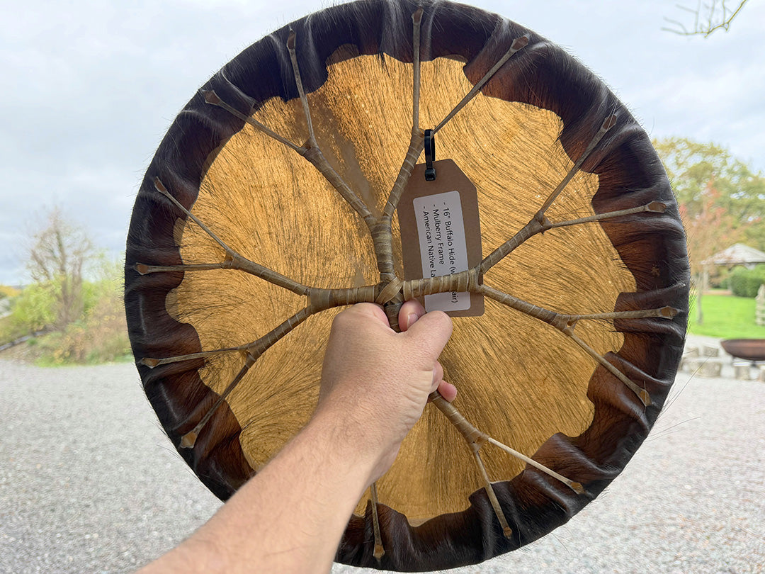 16" Buffalo Shamanic Drum American Native