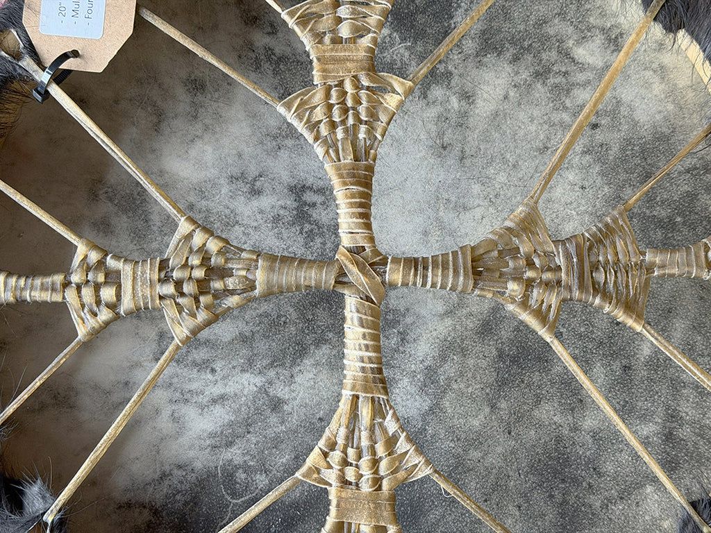 20" Buffalo Shamanic Drum Spiral Spread