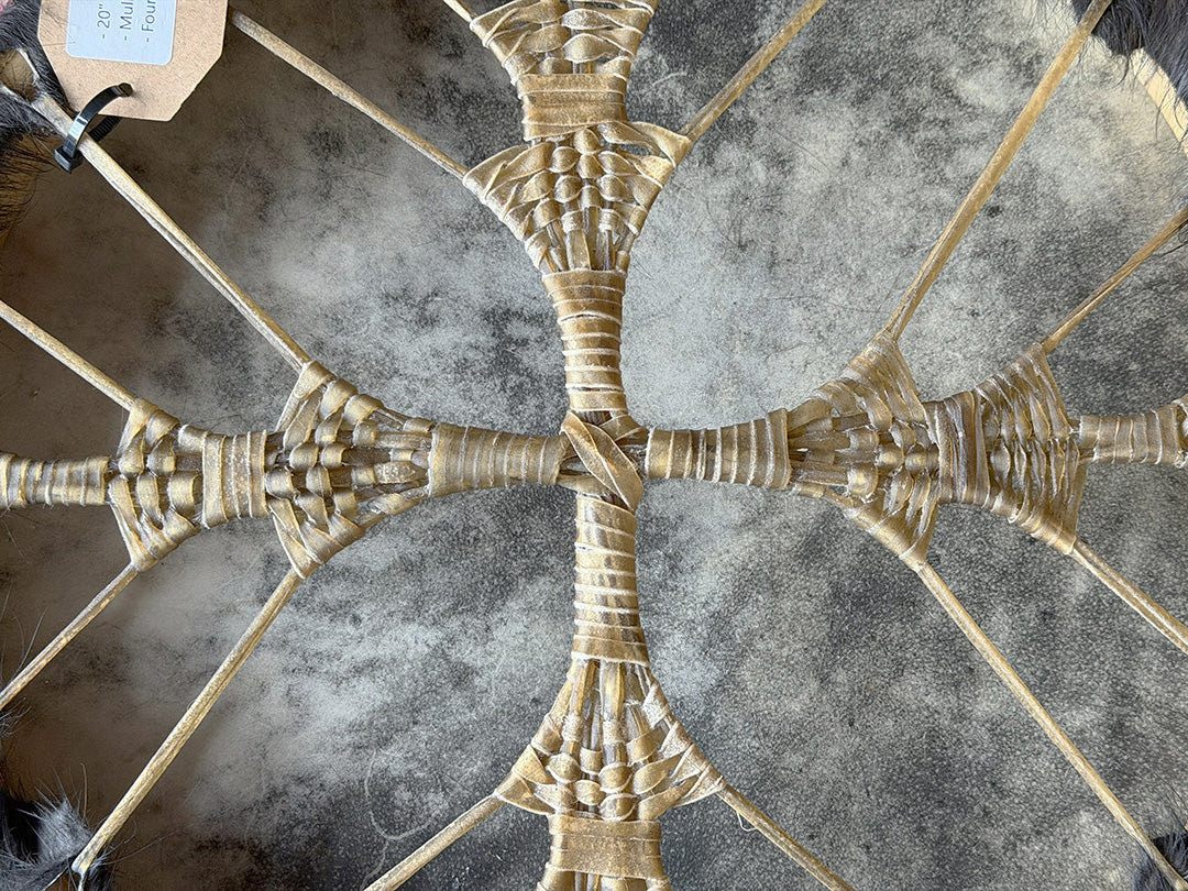 20" Buffalo Shamanic Drum Spiral Spread