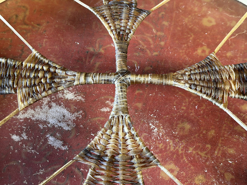 24" Buffalo Shamanic Drum Extended Cross