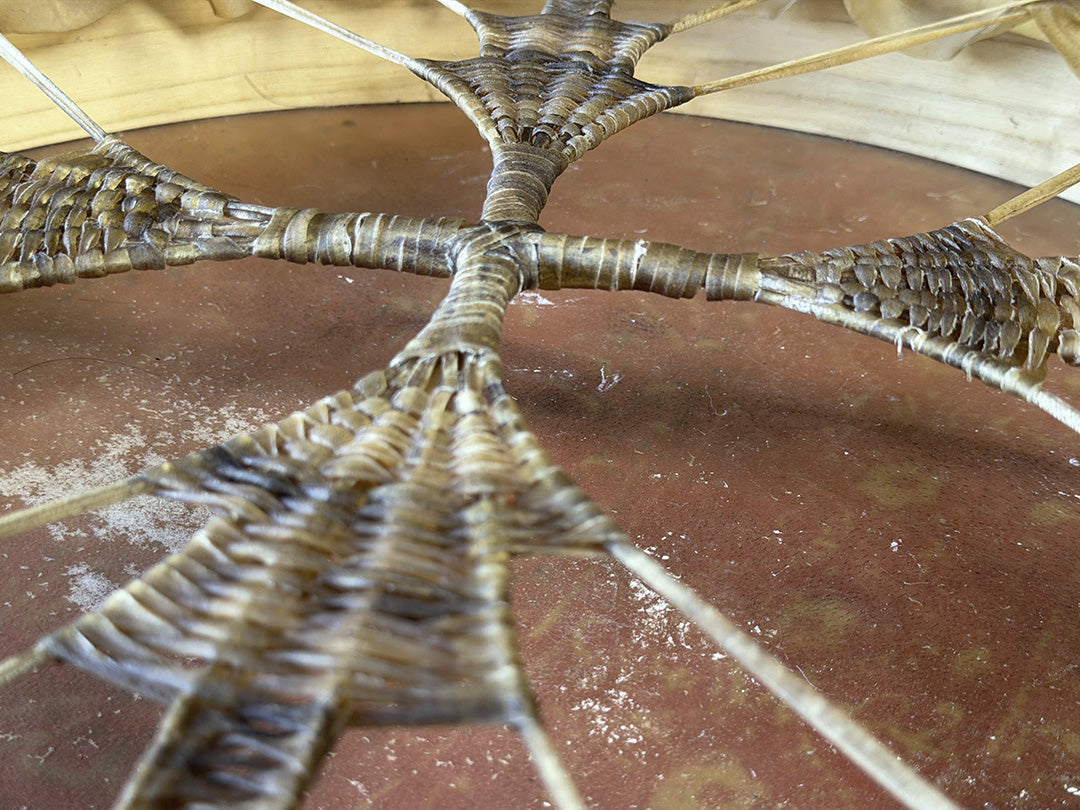 24" Buffalo Shamanic Drum Extended Cross