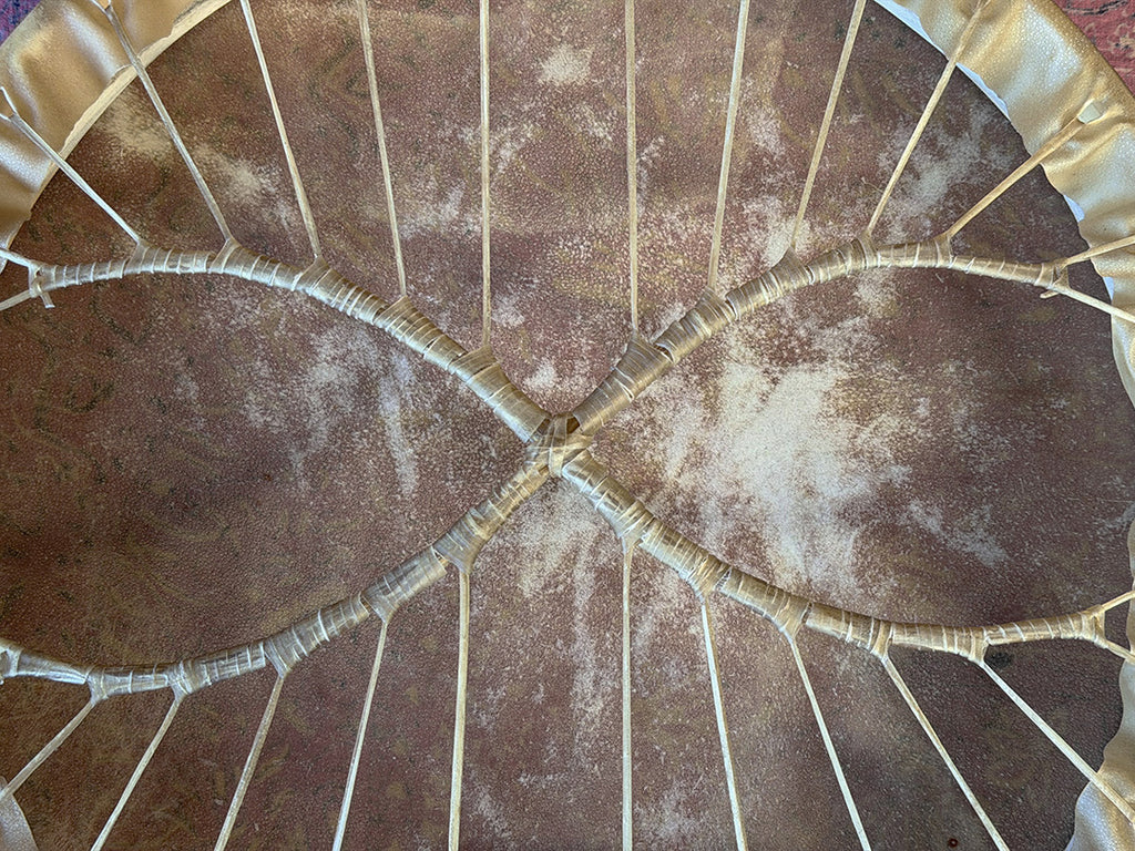 24" Buffalo Shamanic Drum Two Way Spiral