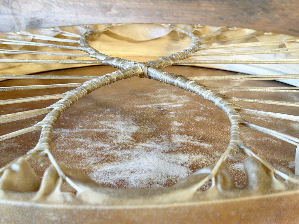 24" Buffalo Shamanic Drum Two Way Spiral