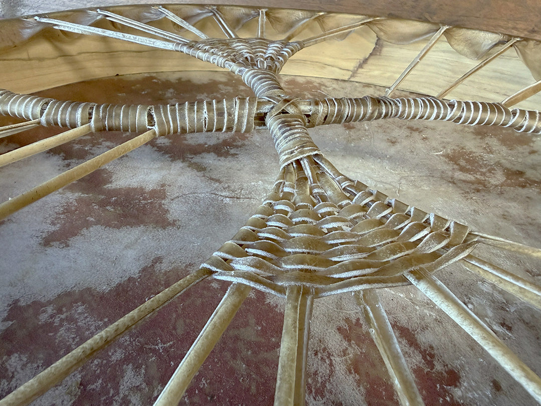 28" Oval Buffalo Shamanic Drum Two Way Spiral