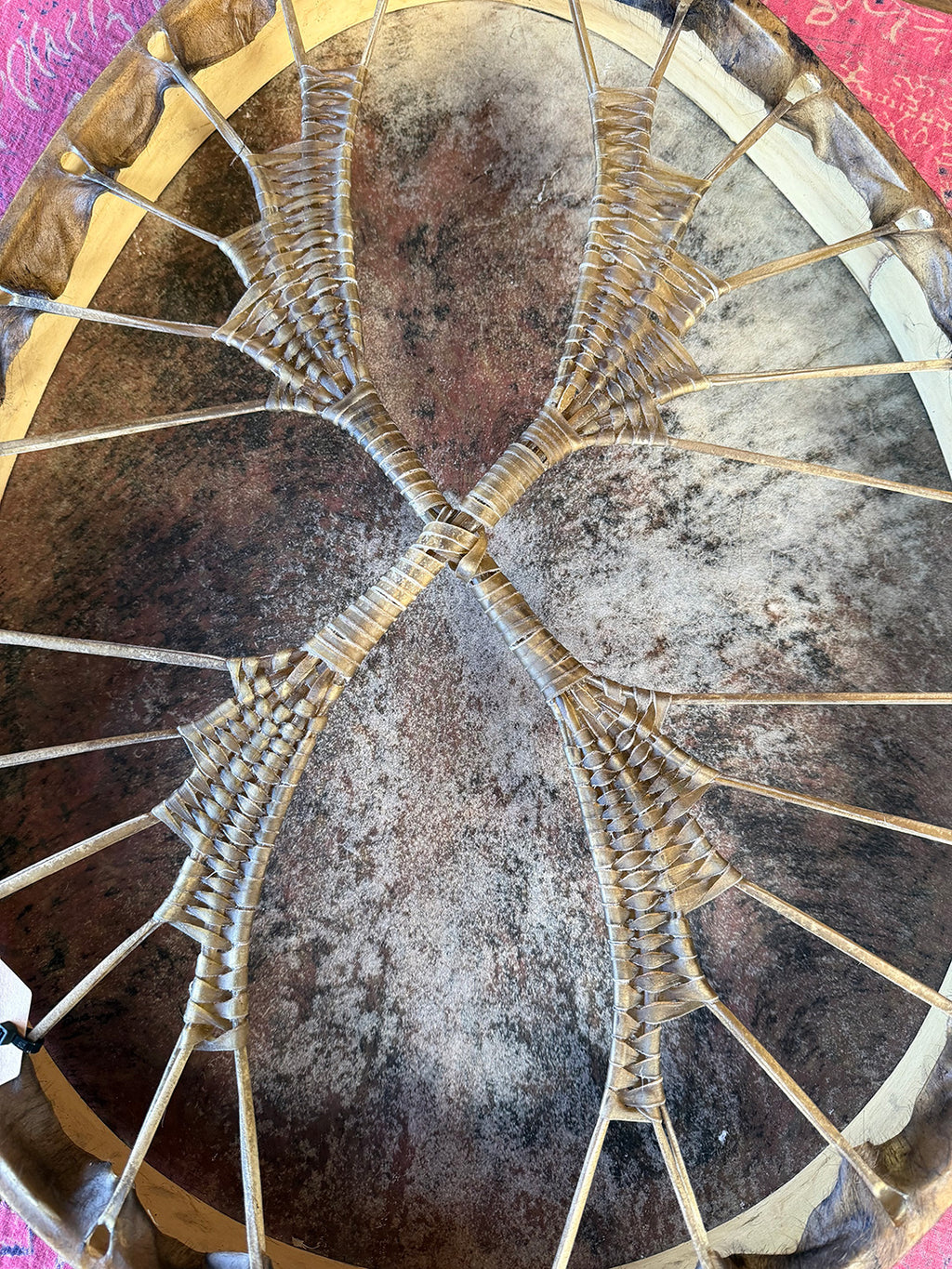 28" Oval Buffalo Shamanic Drum Dancing Lady