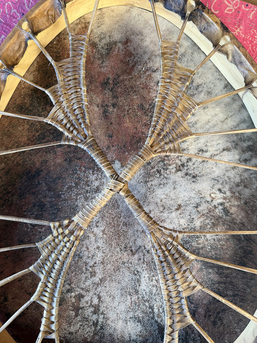 28" Oval Buffalo Shamanic Drum Dancing Lady