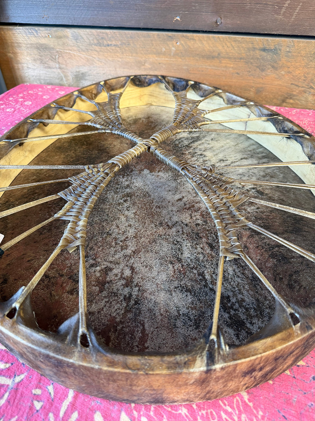 28" Oval Buffalo Shamanic Drum Dancing Lady