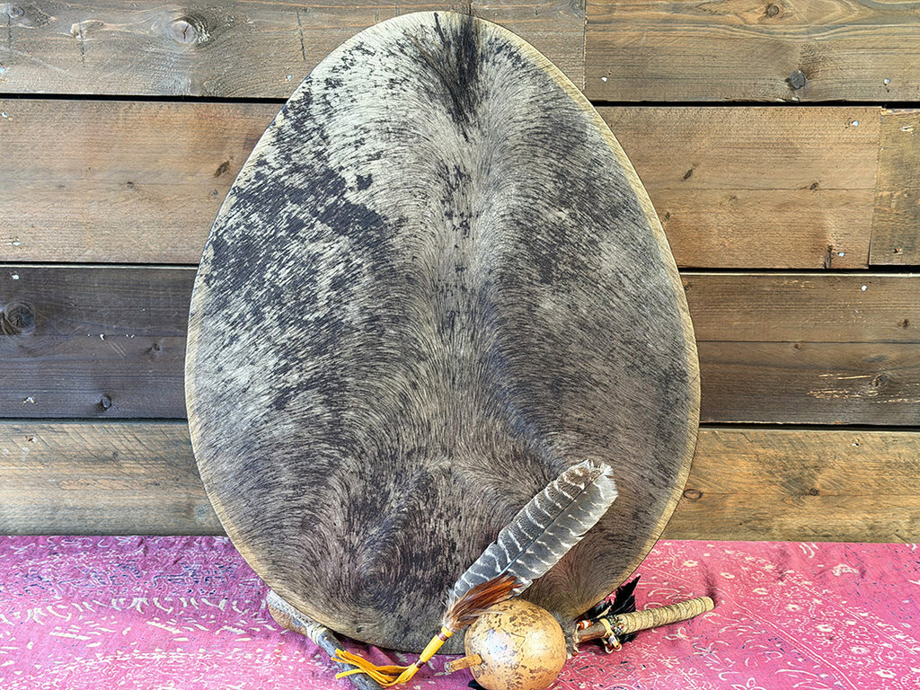 28" Oval Buffalo Shamanic Drum Dancing Lady