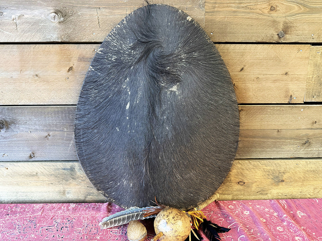 28" Oval Buffalo Shamanic Drum Ankh