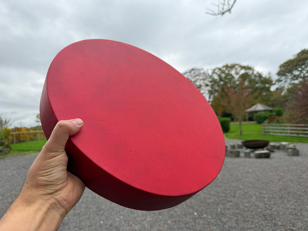 14" Buffalo Shamanic Drum Extended Cross Lace