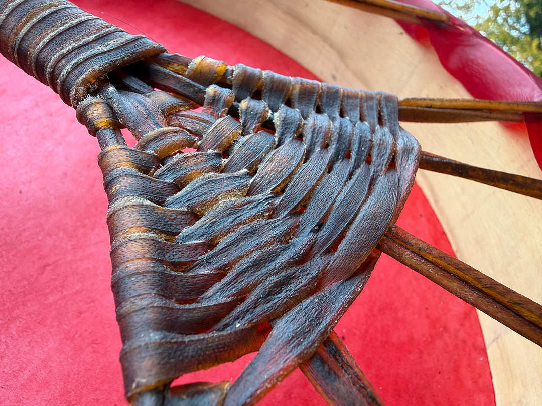 14" Buffalo Shamanic Drum Extended Cross Lace