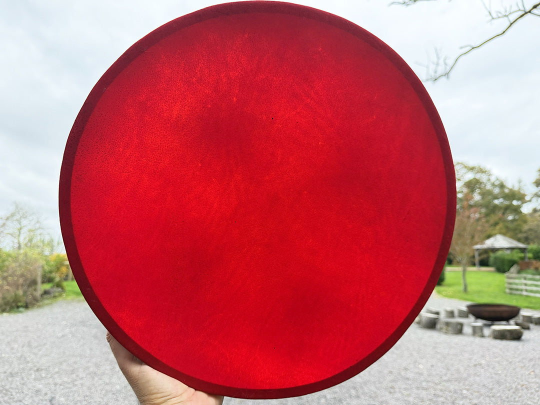 16" Buffalo Shamanic Drum Ankh Lace