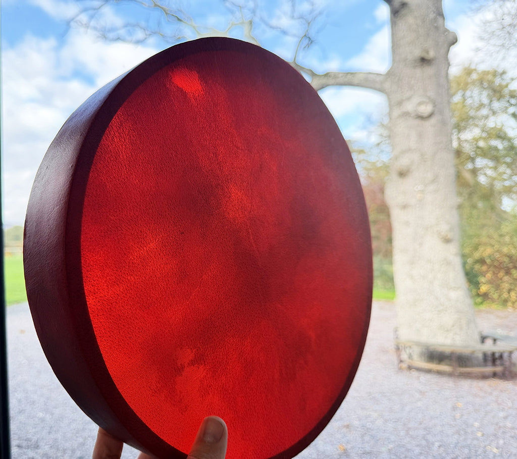 16" Buffalo Shamanic Drum Falcon Lace