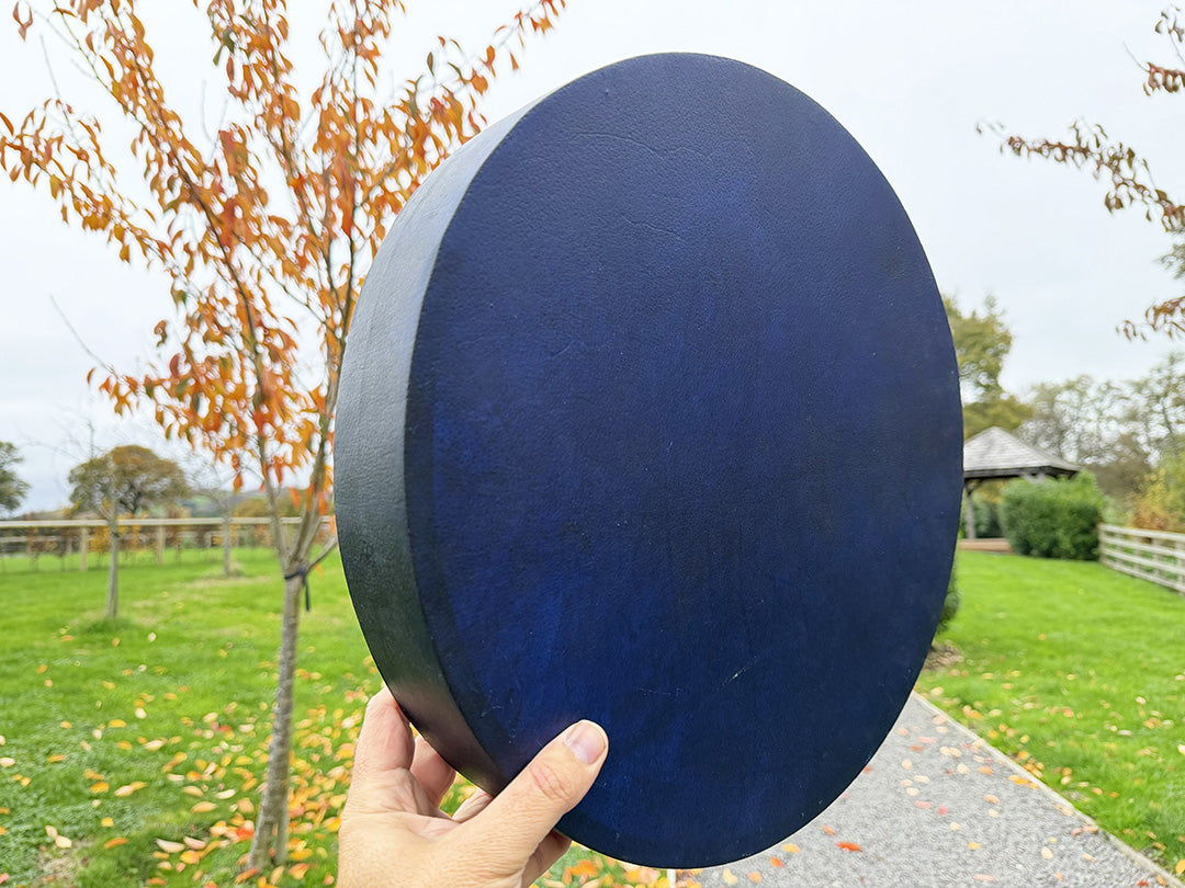 16" Buffalo Shamanic Drum Ankh Lace