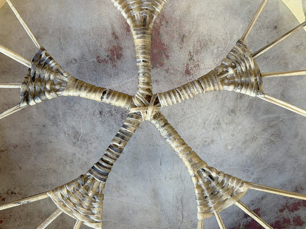 18" Buffalo Shamanic Drum Five Way Cross