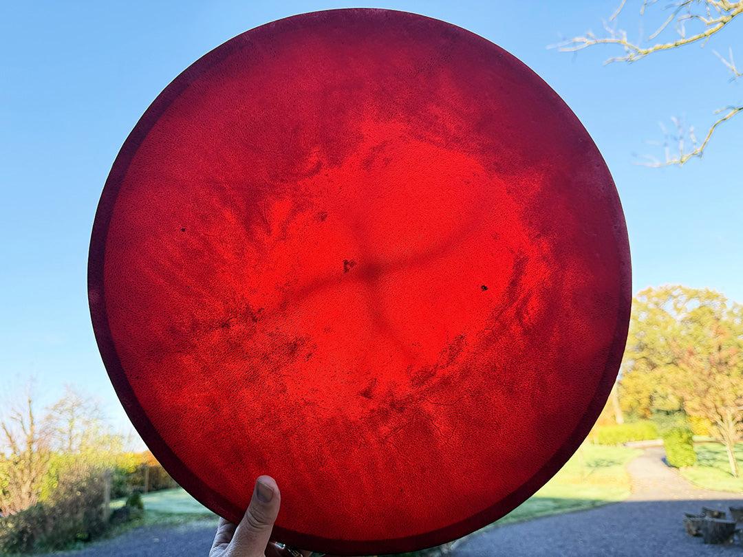 18" Buffalo Shamanic Drum Two Way Spiral Lace