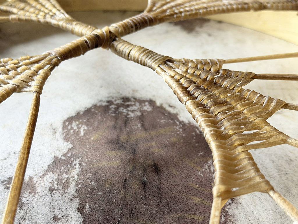 20" Buffalo Shamanic Drum Spiral Spread Lace