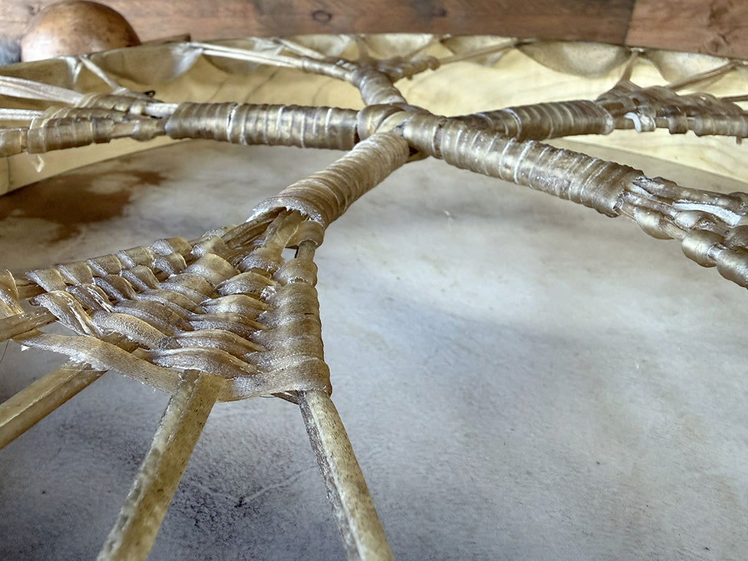 22" Buffalo Shamanic Drum Five Way Cross