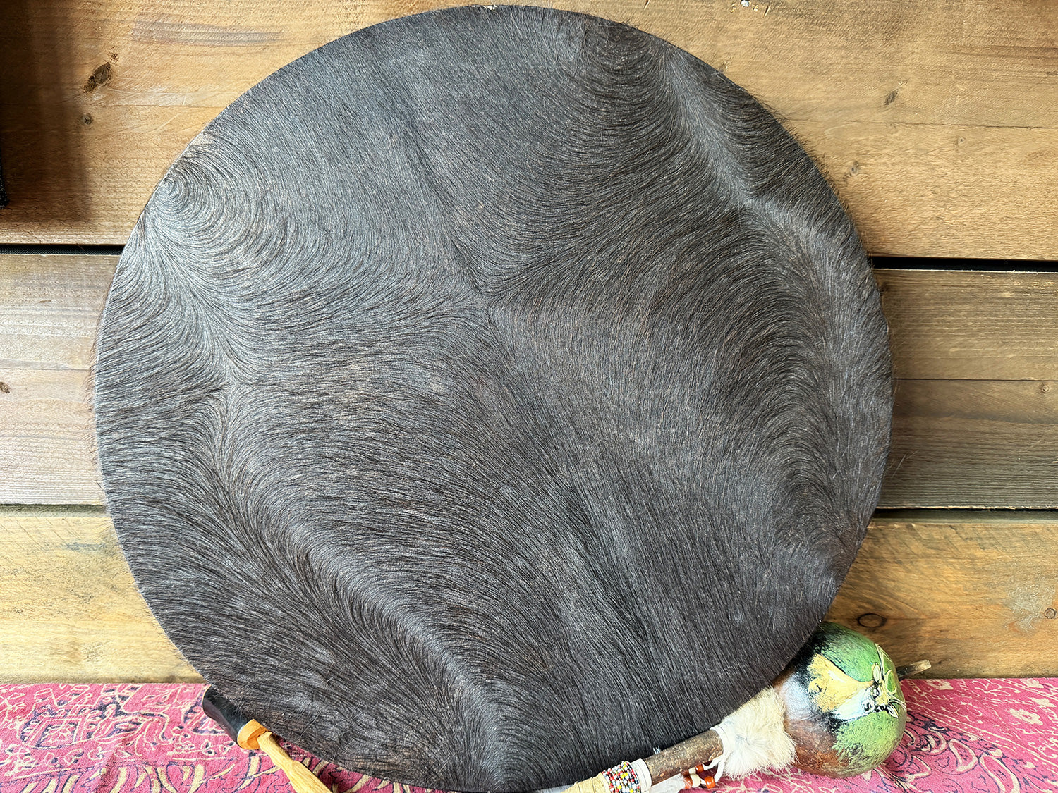 22" Buffalo Shamanic Drum Falcon Lace