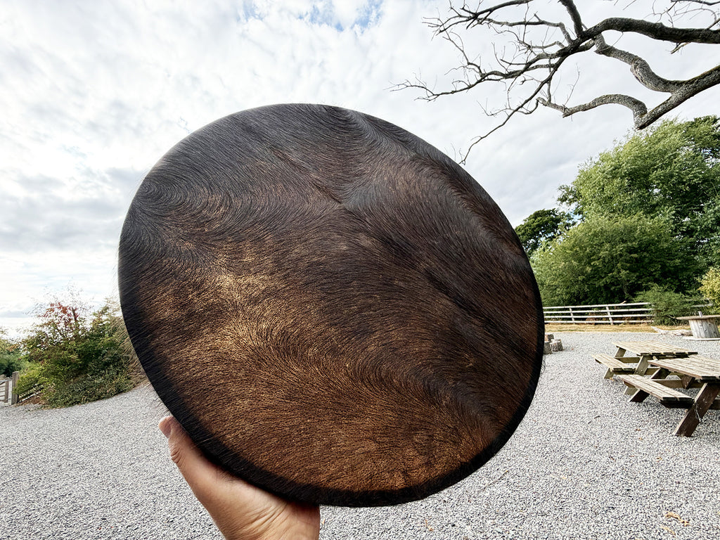 22" Buffalo Shamanic Drum Falcon Lace