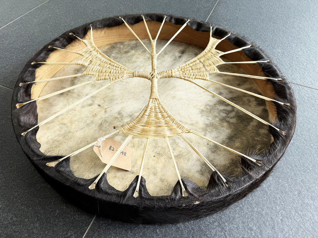 22" Buffalo Shamanic Drum Falcon Lace