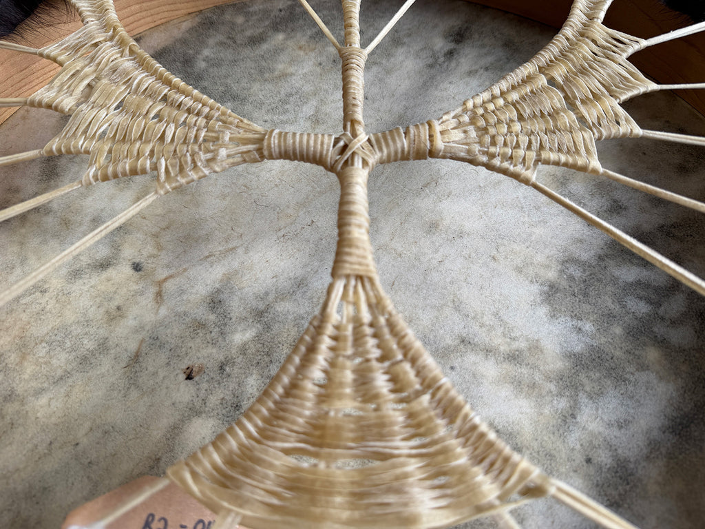22" Buffalo Shamanic Drum Falcon Lace