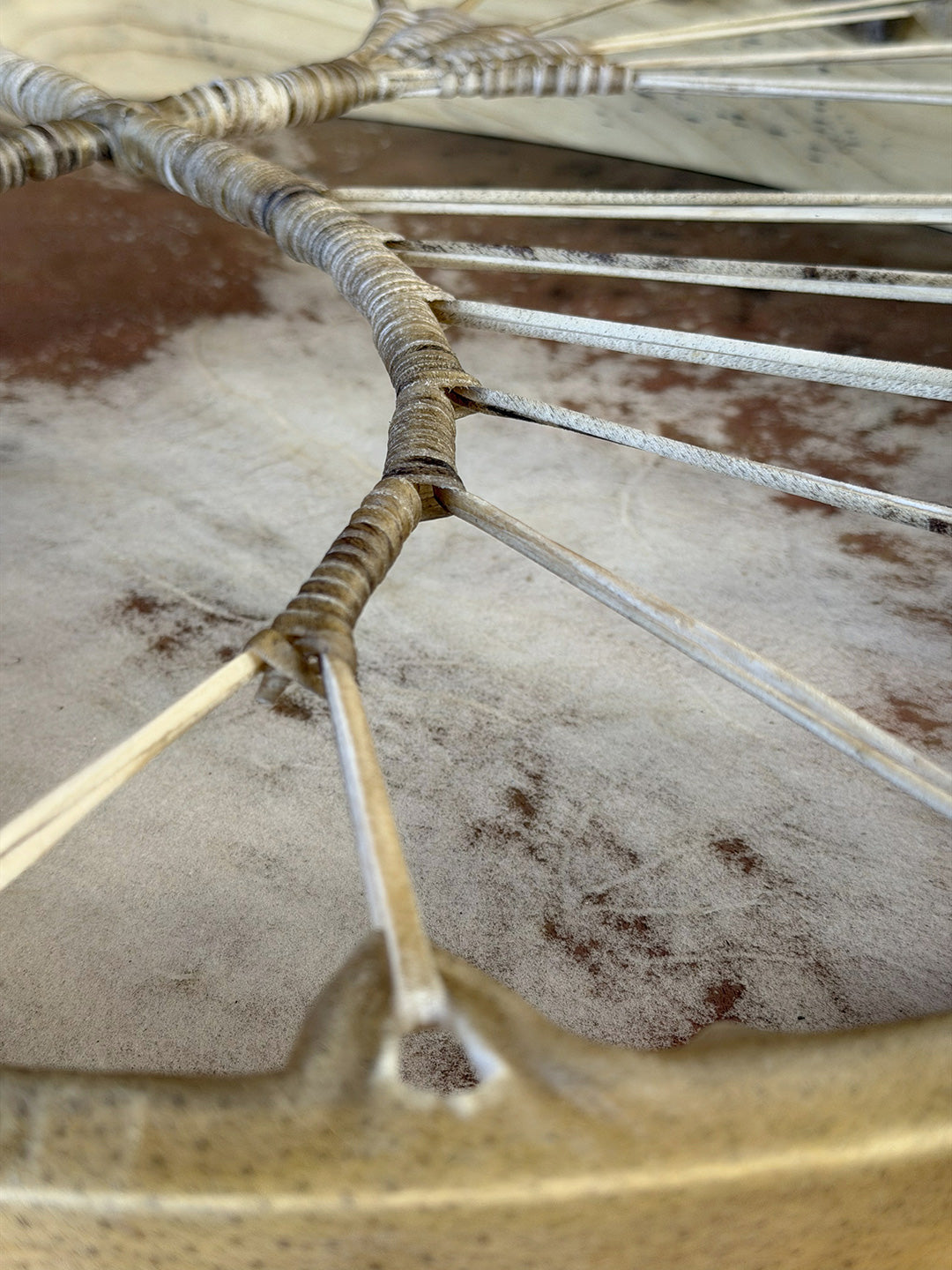 28" Oval Buffalo Shamanic Drum Hybrid Spiral