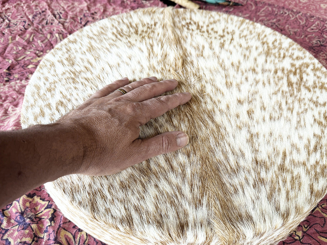 18" Goat Shamanic Drum 4 Directions Lace