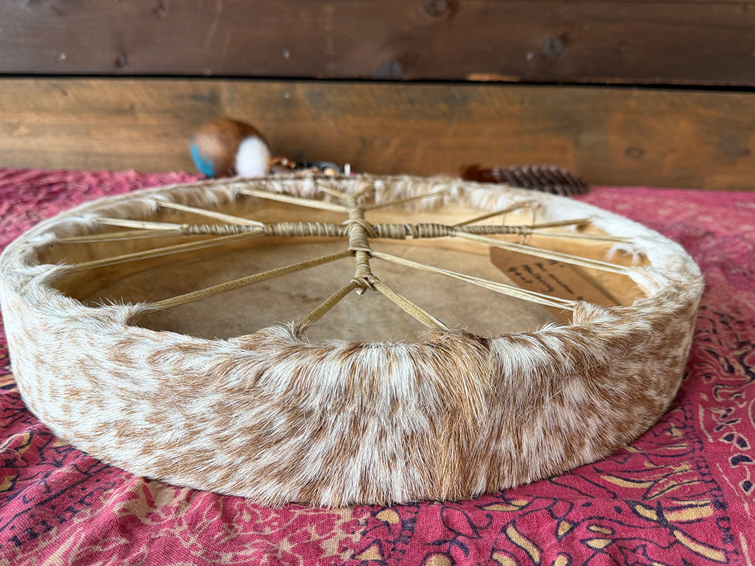18" Goat Shamanic Drum 4 Directions Lace