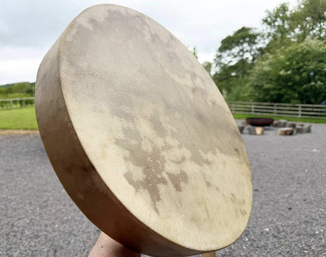 18" Buffalo Shamanic Drum 5 Way Cross
