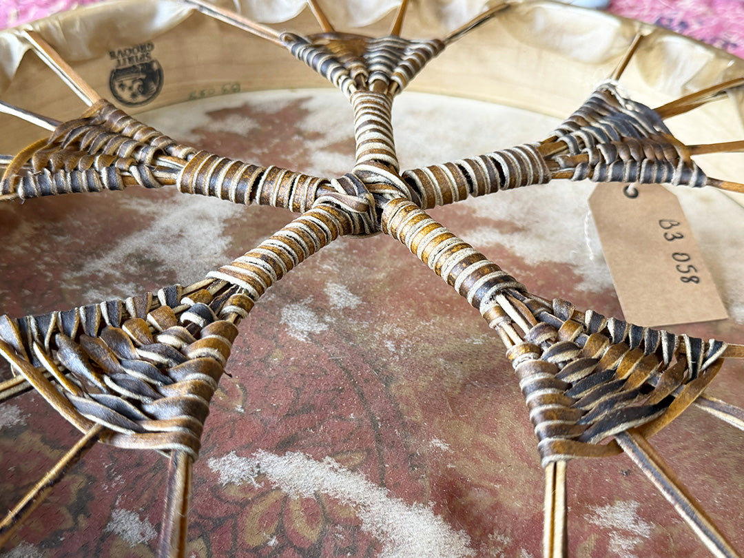 18" Buffalo Shamanic Drum 5 Way Cross