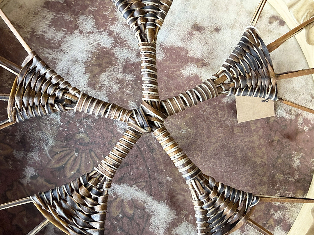 18" Buffalo Shamanic Drum 5 Way Cross