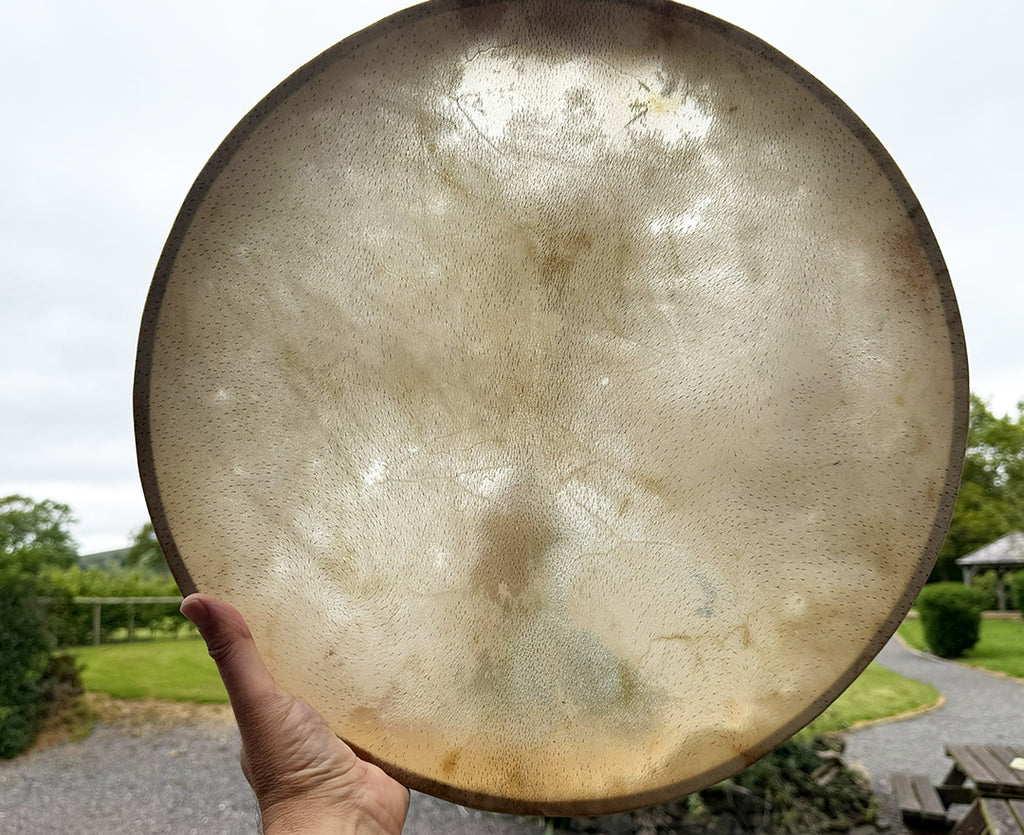 18" Buffalo Shamanic Drum Four Palm