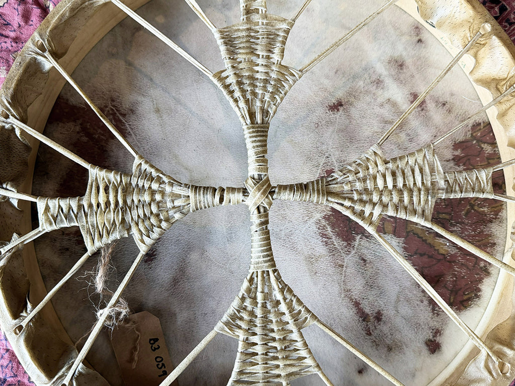 18" Buffalo Shamanic Drum Four Palm