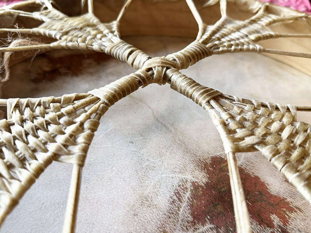 18" Buffalo Shamanic Drum Four Palm