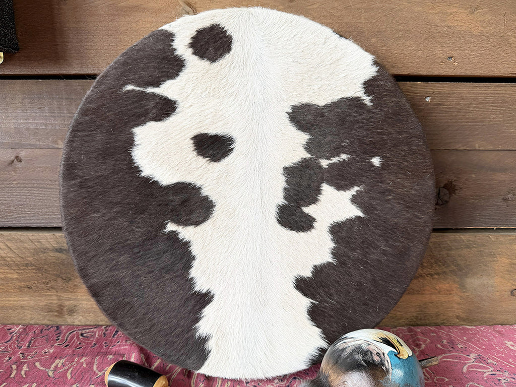 18" Cow Shamanic Drum 4 Directions