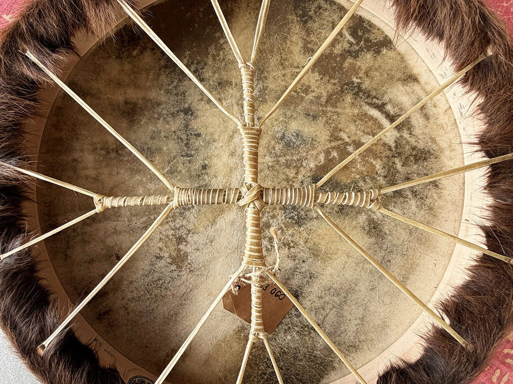 18" Cow Shamanic Drum 4 Directions