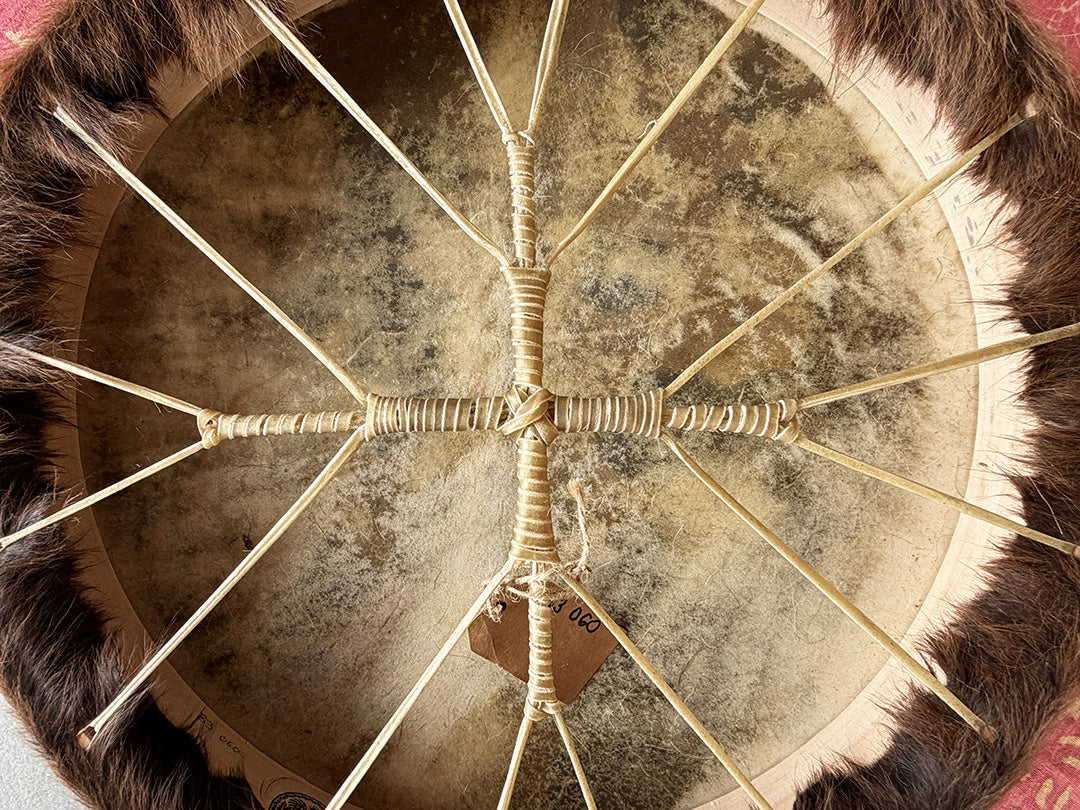 18" Cow Shamanic Drum 4 Directions