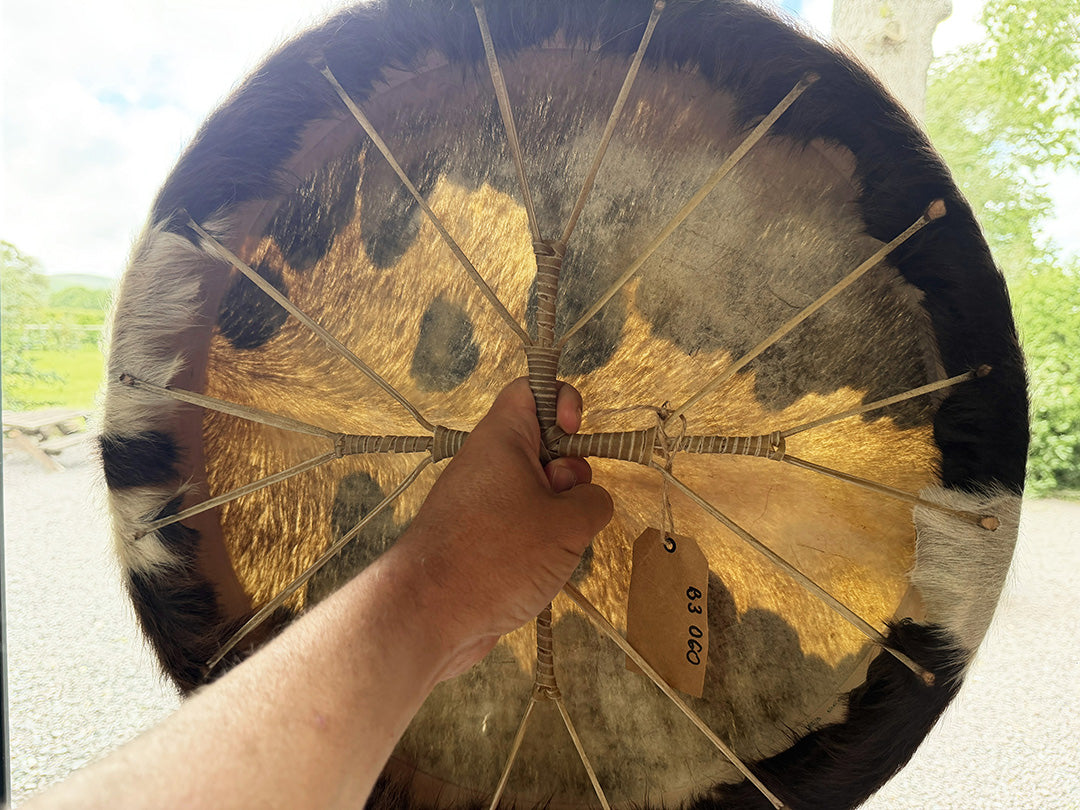 18" Cow Shamanic Drum 4 Directions