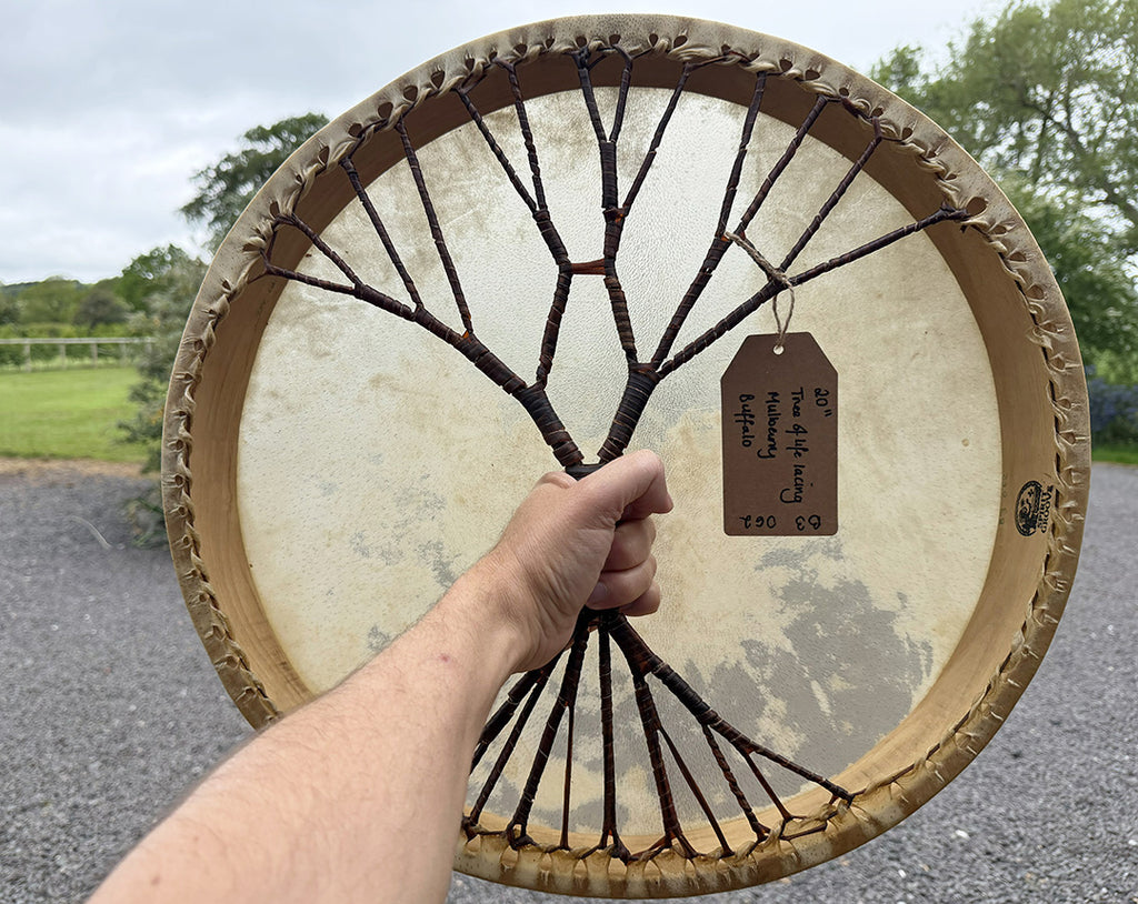 20" Buffalo Shamanic Drum Tree Of Life Lace